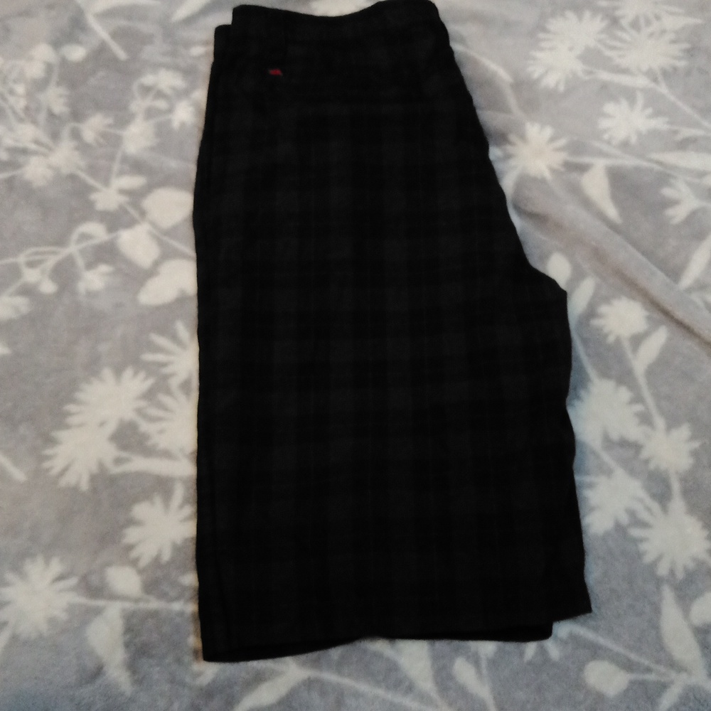 Must Have Hawk Plaid Men's Flat Front Bermuda Shorts Sz 36💚